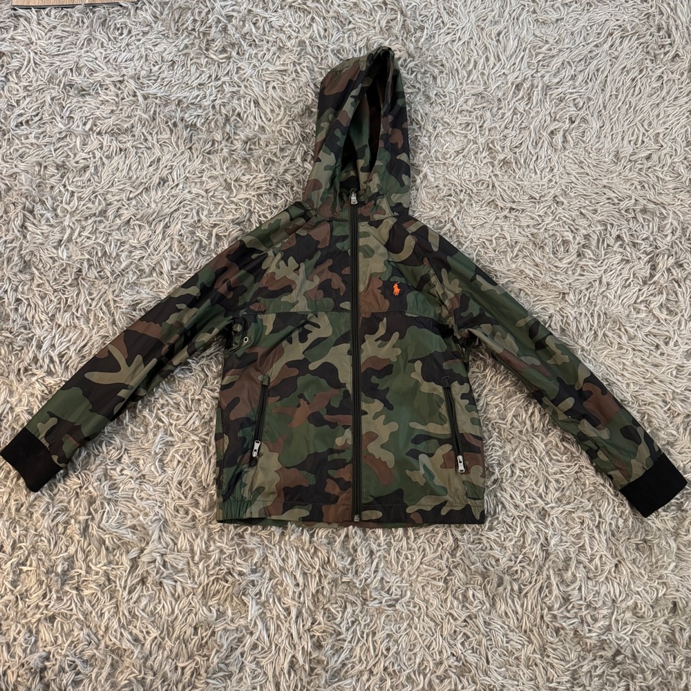 Polo Ralph Lauren Camo Full Zip Lightweight Hooded Jacket